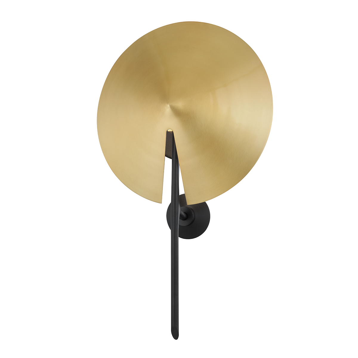 Equilibrium Wall Sconce in aged brass — a Hudson Valley wall sconce for bathrooms, hallways, and living rooms at Laurie Yapp Home.