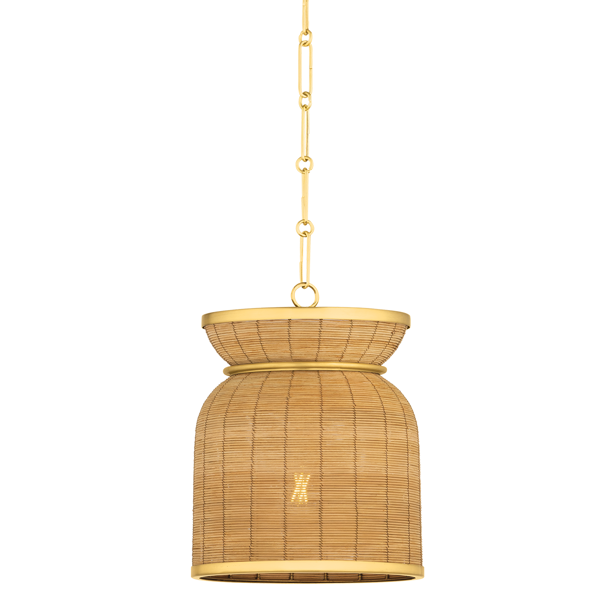 Parkchester Pendant 13" in aged brass β a Hudson Valley pendant for kitchens, entries, and dining rooms at Laurie Yapp Home.