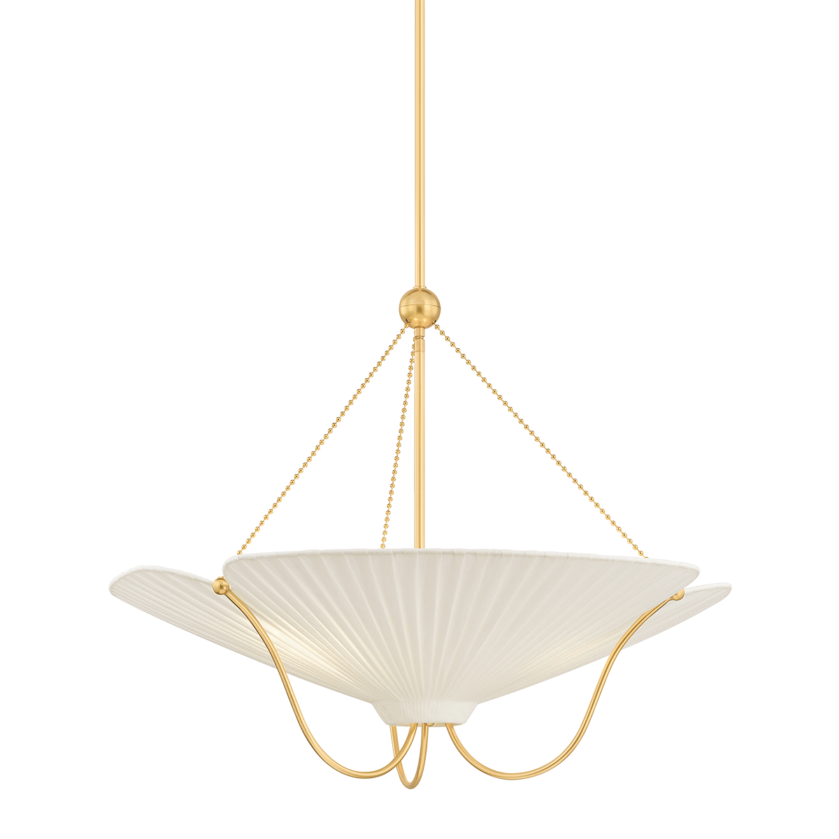 Gerhard Pendant in aged brass — a Hudson Valley pendant for kitchens, entries, and dining rooms at Laurie Yapp Home.