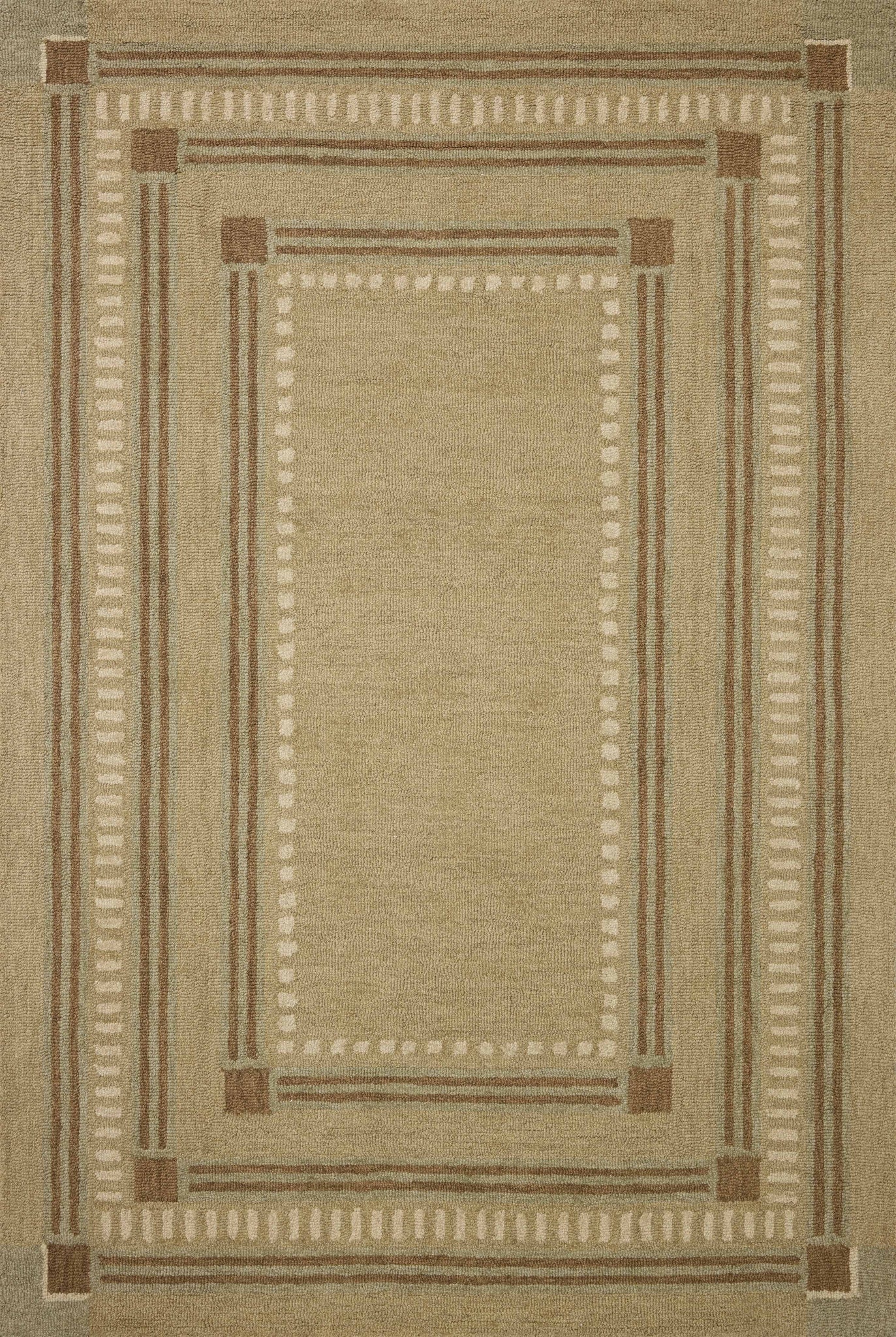 Alfie Green / Natural β a Loloi rug at Laurie Yapp Home.