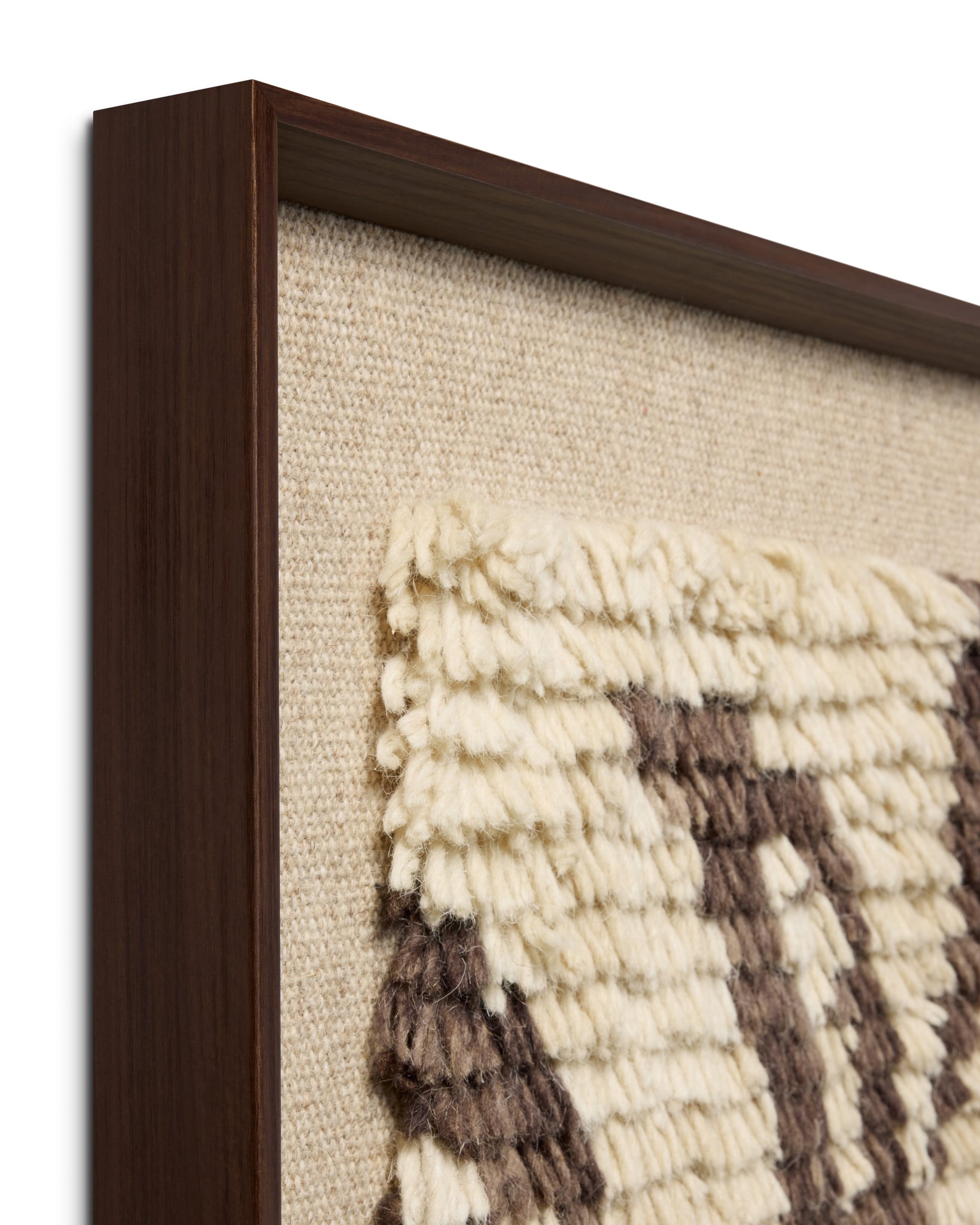 Nature's Unfurling Dark Brown Rug Art shown from another angle.