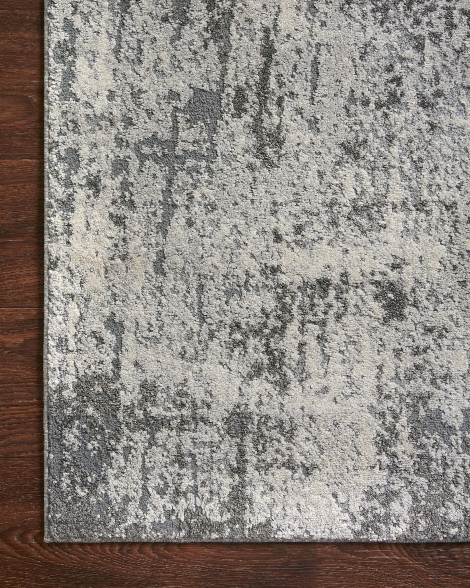 Austen Pebble / Charcoal (Pattern 1) styled in a living room at Laurie Yapp Home.