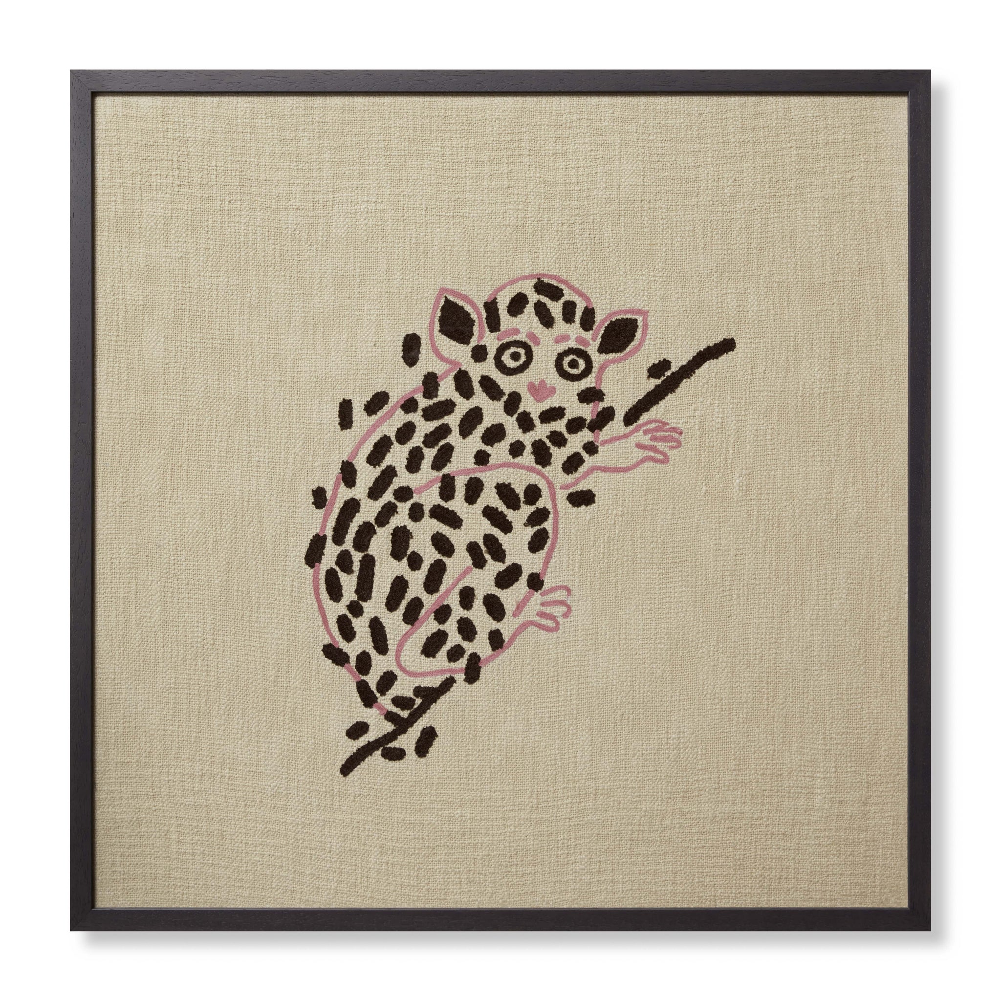Lucky Lemur Beige / Pink — a Loloi artwork at Laurie Yapp Home.