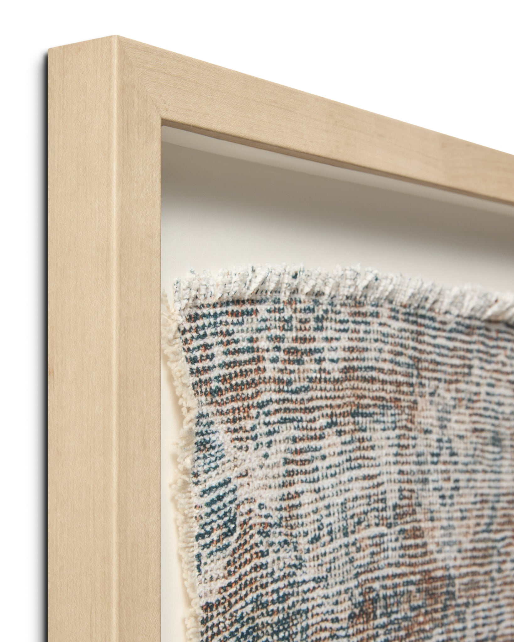 Side view of the Salem Ivory / Brown artwork.