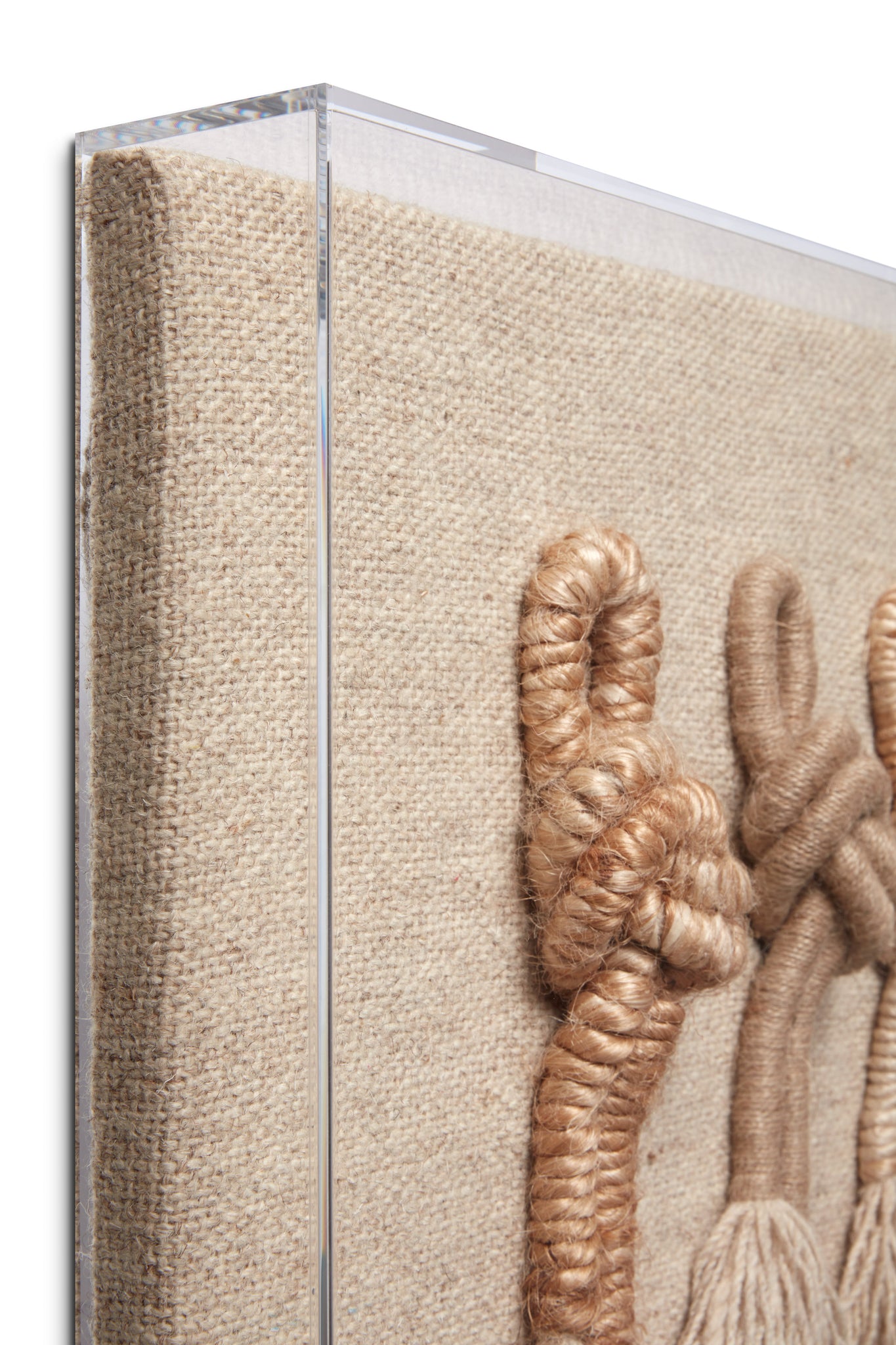 Twisted Beige / Brown Rug Art shown from another angle.