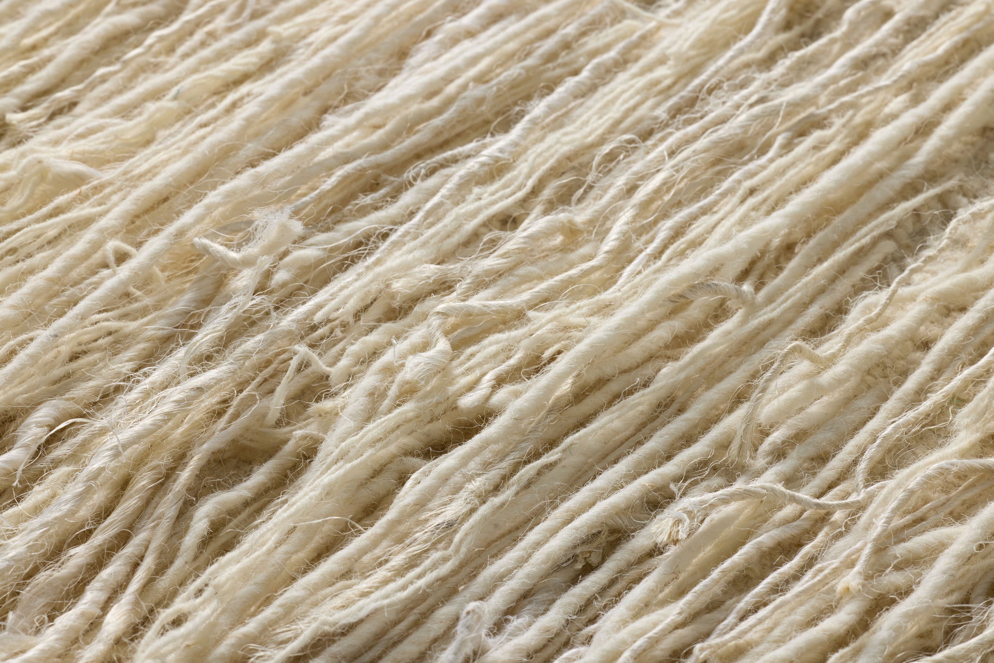 Ivory Falls Ivory / Ivory Rug Art shown from a different angle to reveal its pattern.