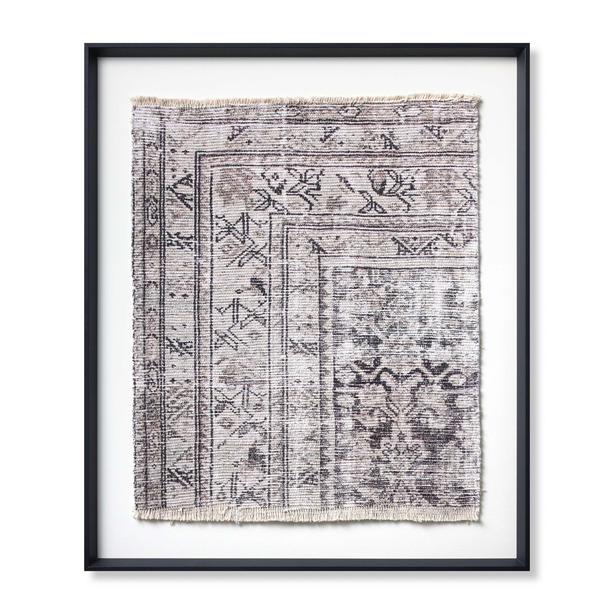 Aleppo Black / Ivory Rug Art — a Loloi artwork at Laurie Yapp Home.