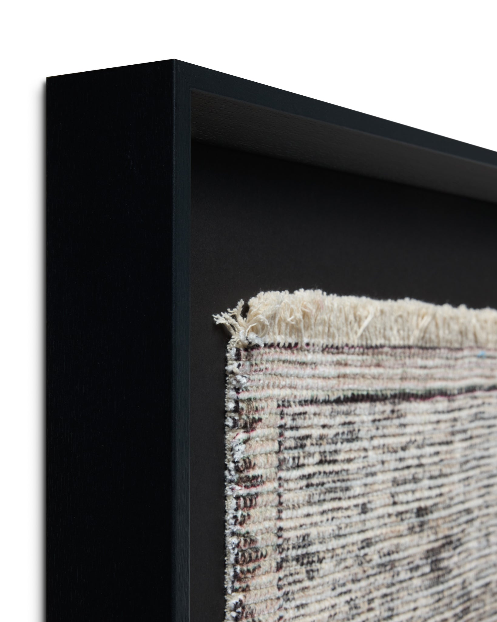 Scidrus Black / Grey Rug Art shown from another angle.
