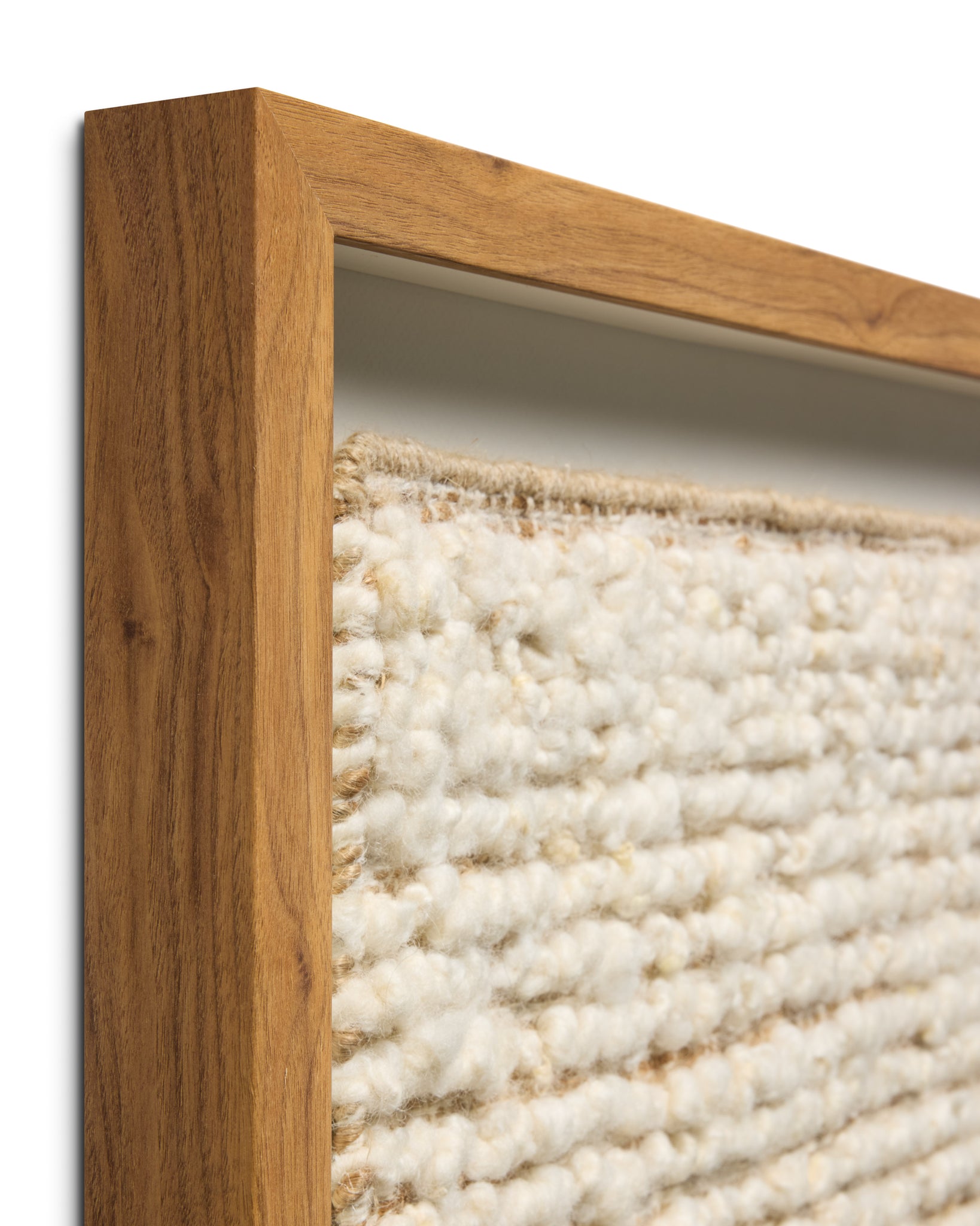 Popcorn Ivory / Beige Rug Art shown from another angle.