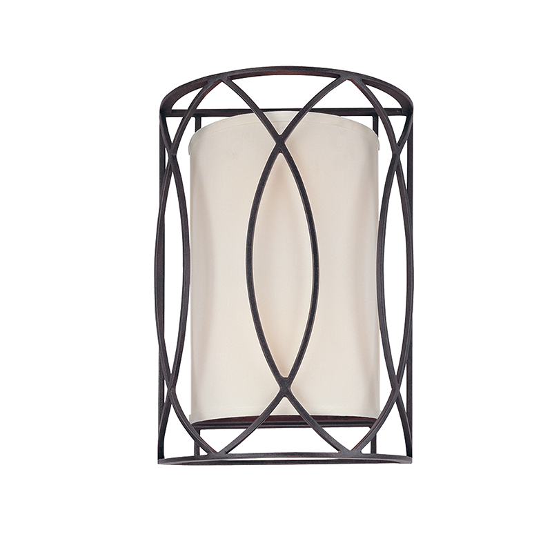 Sausalito Wall Sconce shown from a second angle to highlight the arm curve and shade silhouette.