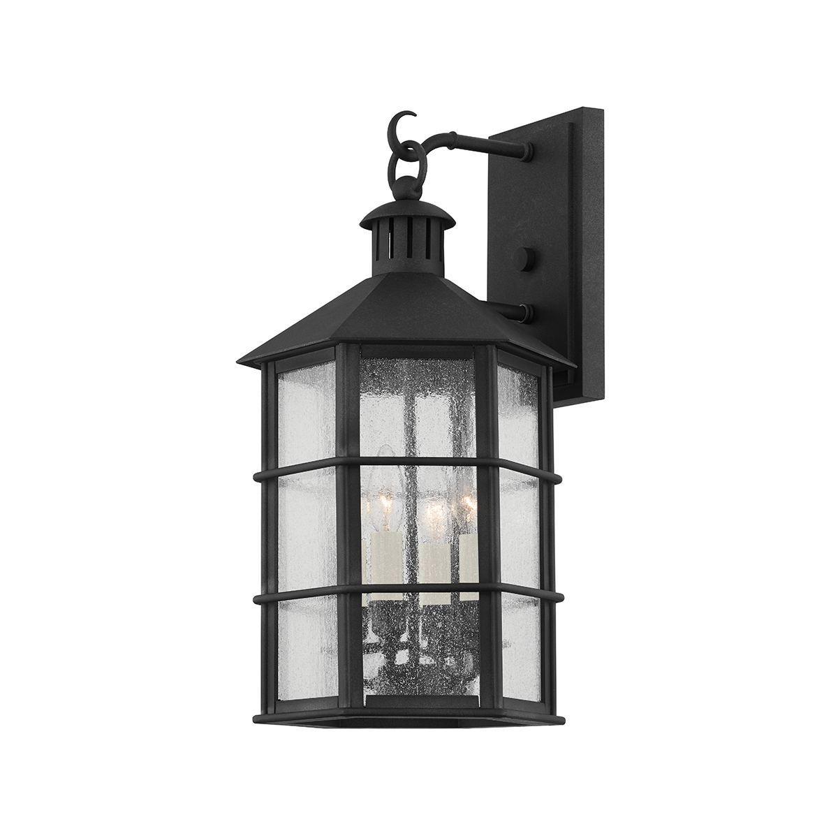 Lake County Exterior Wall Sconce 11.5" — a Troy wall sconce for bathrooms, hallways, and living rooms at Laurie Yapp Home.