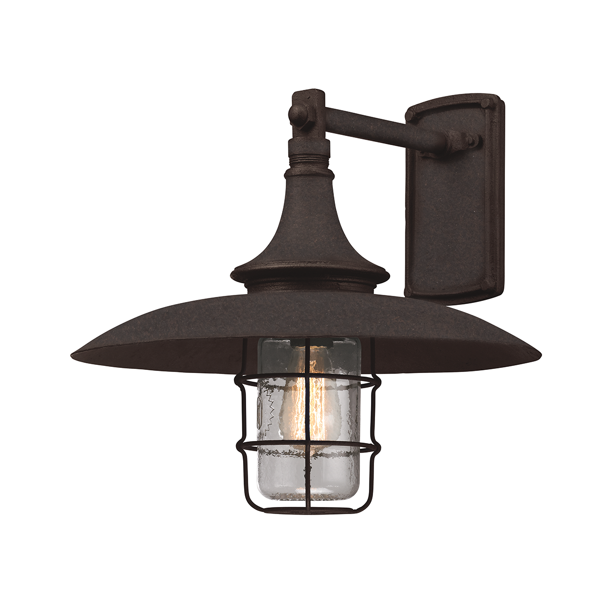 Allegheny Exterior Wall Sconce 16.25" — a Troy wall sconce for bathrooms, hallways, and living rooms at Laurie Yapp Home.