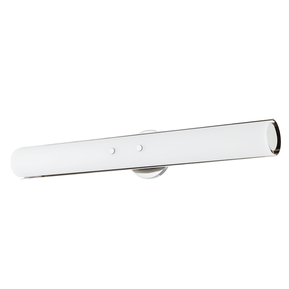 Titus Wall Sconce 4.25" in polished nickel shown from a second angle to highlight the arm curve and shade silhouette.