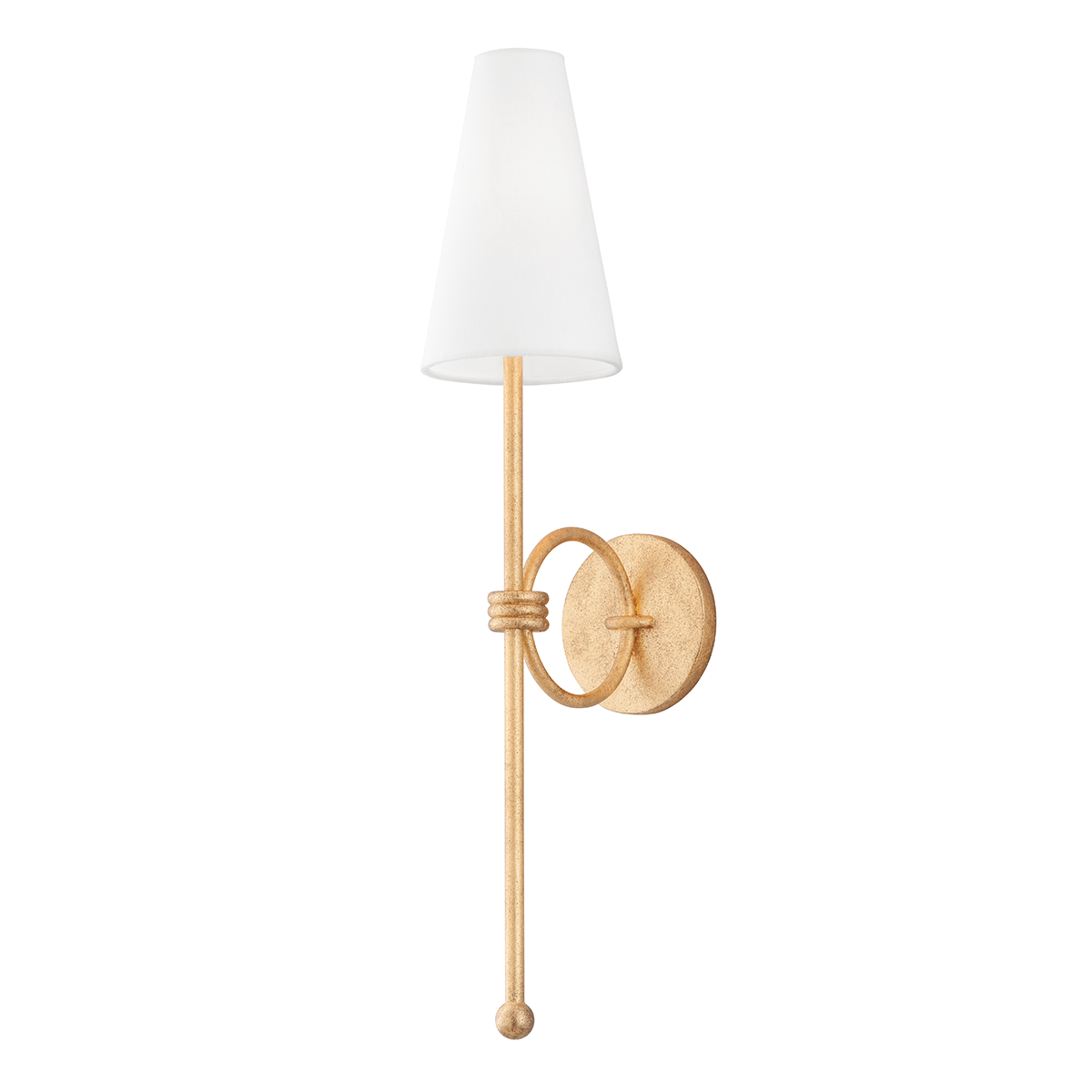Magnus Wall Sconce shown from the front to reveal the arm curve and shade silhouette.