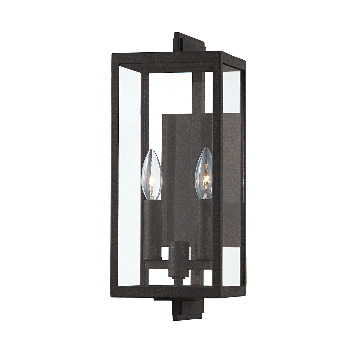 Nico Exterior Wall Sconce 6.25" — a Troy wall sconce for bathrooms, hallways, and living rooms at Laurie Yapp Home.