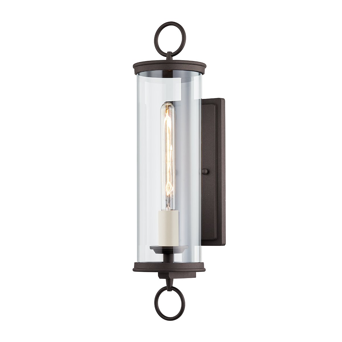 Aiden Exterior Wall Sconce 5.75" — a Troy wall sconce for bathrooms, hallways, and living rooms at Laurie Yapp Home.
