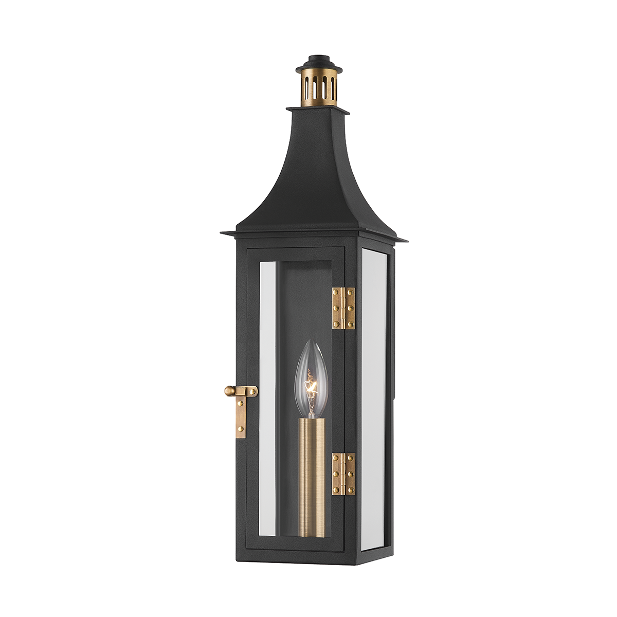 Wes Exterior Wall Sconce 5.5" — a Troy wall sconce for bathrooms, hallways, and living rooms at Laurie Yapp Home.