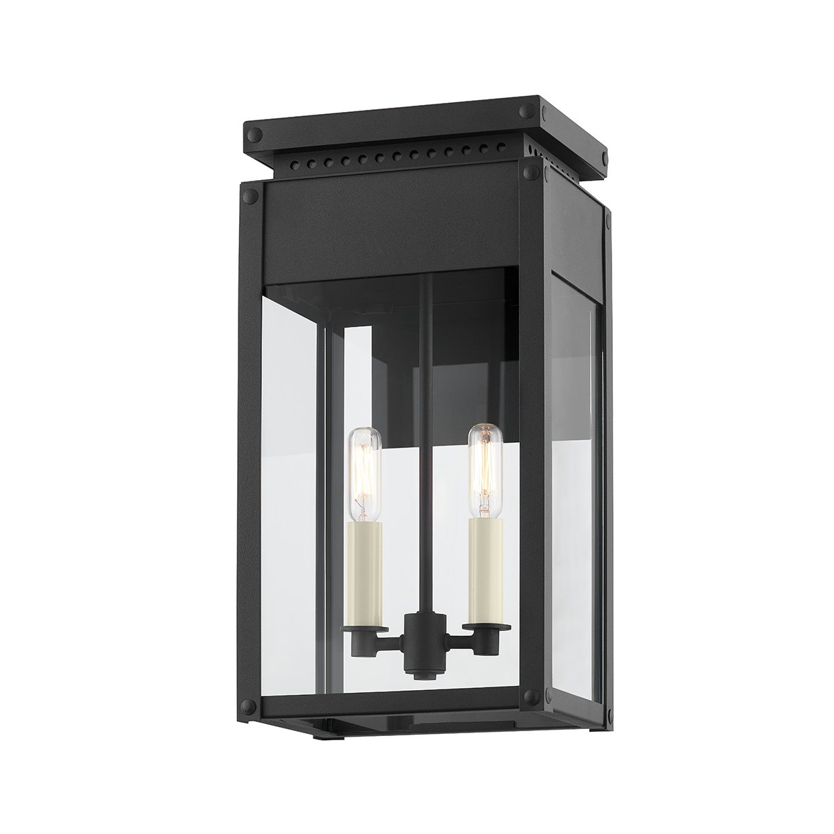 Braydan Exterior Wall Sconce 9" — a Troy wall sconce for bathrooms, hallways, and living rooms at Laurie Yapp Home.