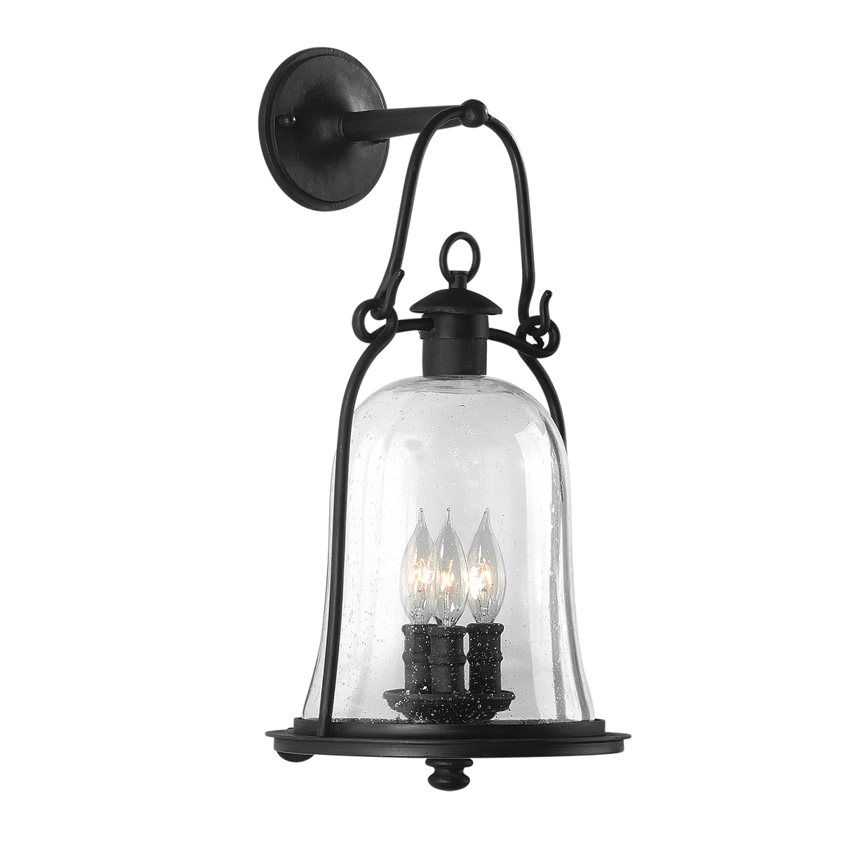 Owings Mill Exterior Wall Sconce 4.75" — a Troy wall sconce for bathrooms, hallways, and living rooms at Laurie Yapp Home.