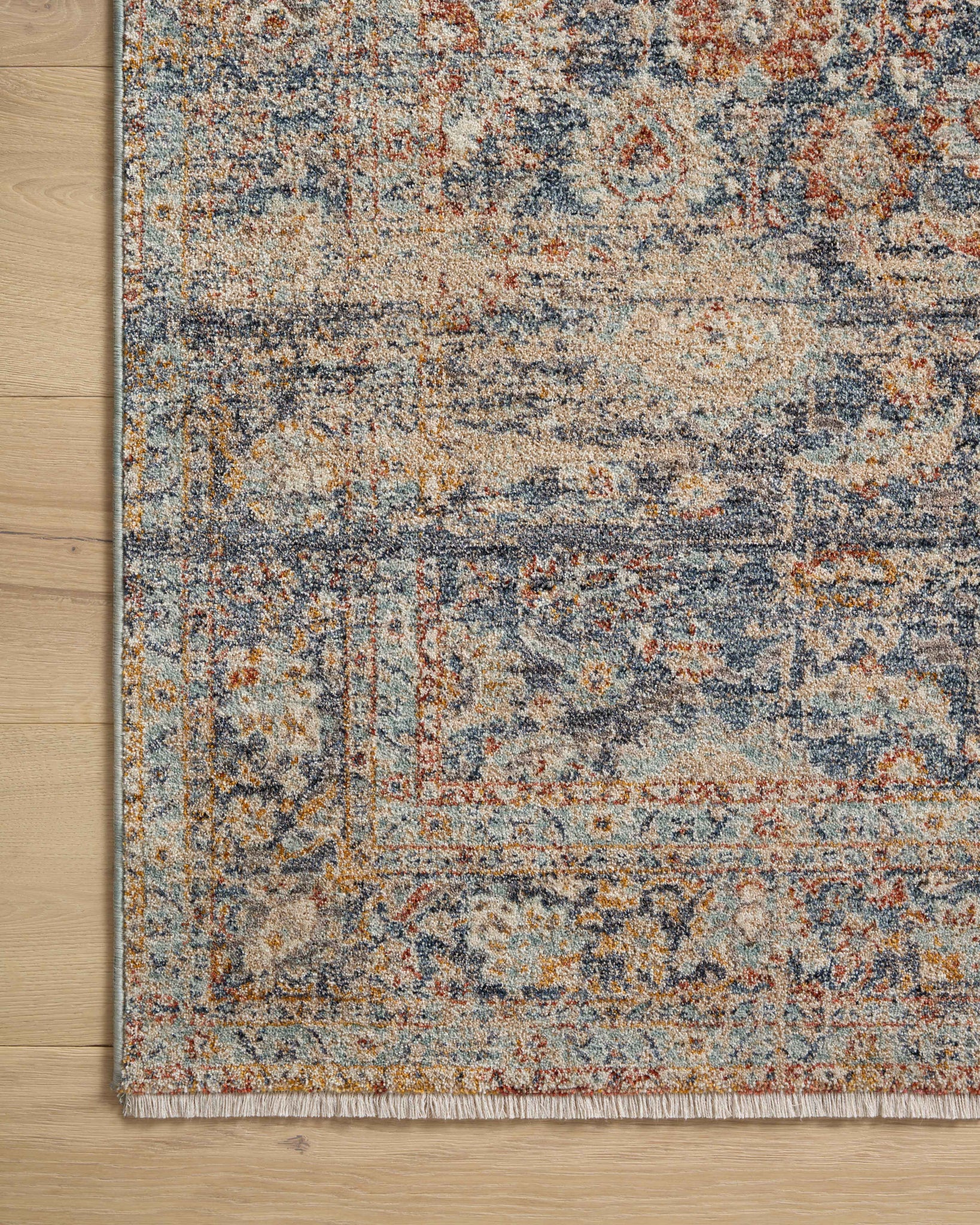 Blake Navy / Multi shown from a different angle to reveal its pattern.