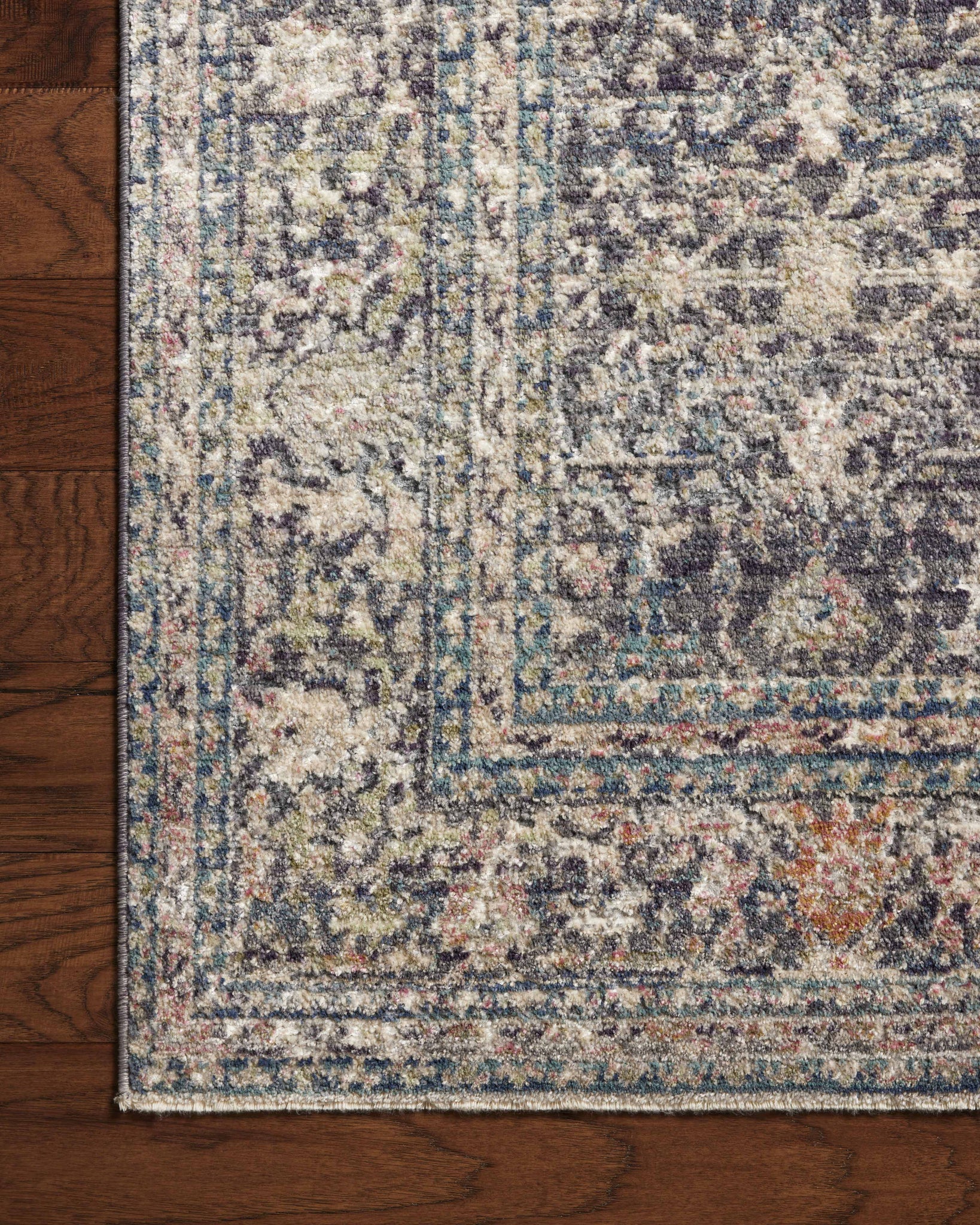 Bradbury Midnight / Multi shown from a different angle to reveal its pattern.
