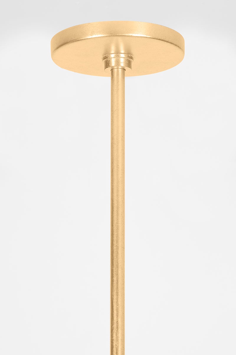 Brookhaven Pendant 22" shown from a second angle to highlight the shade shape and metal detail.