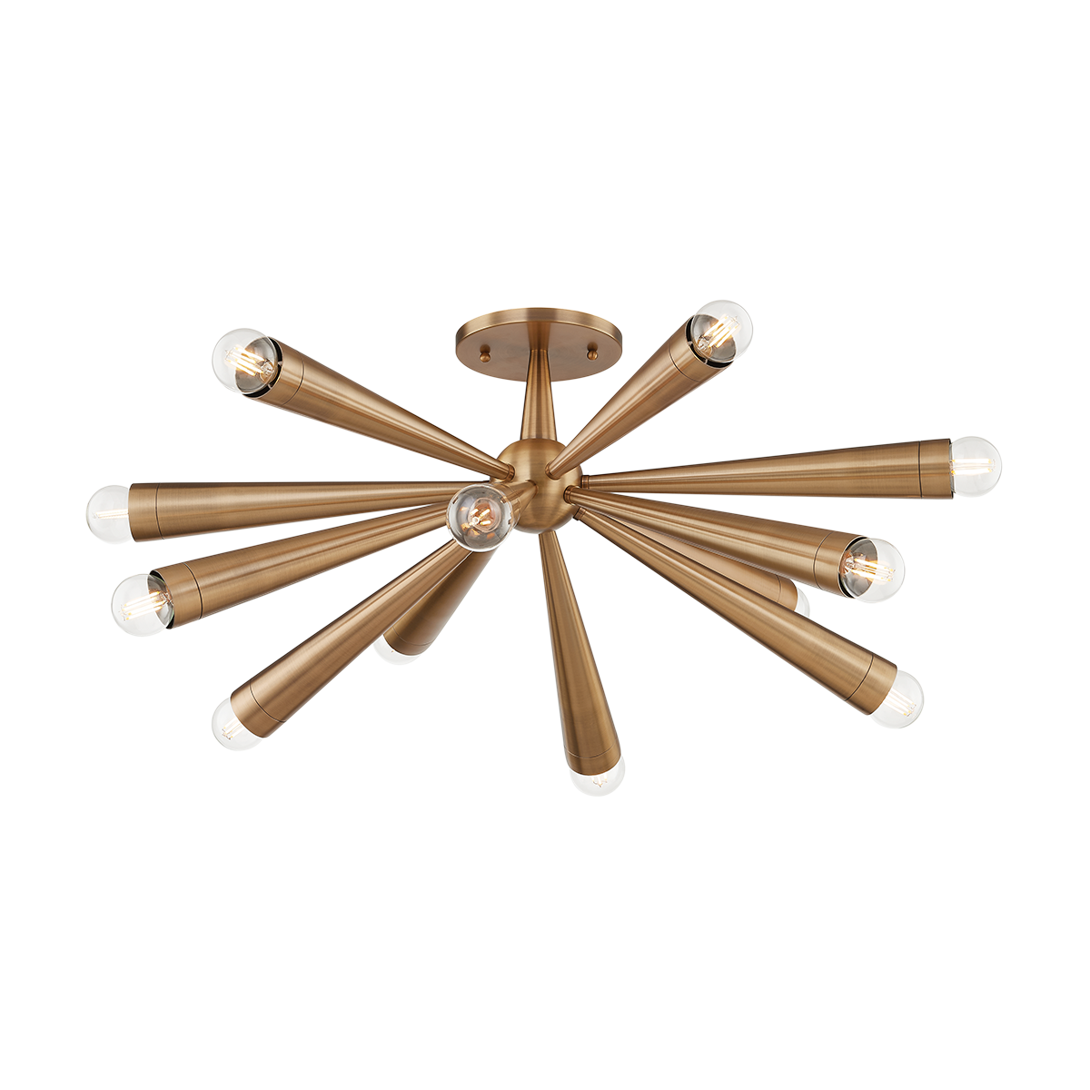 Keanu Semi Flush — a Troy flush mount for hallways, bedrooms, and entryways at Laurie Yapp Home.