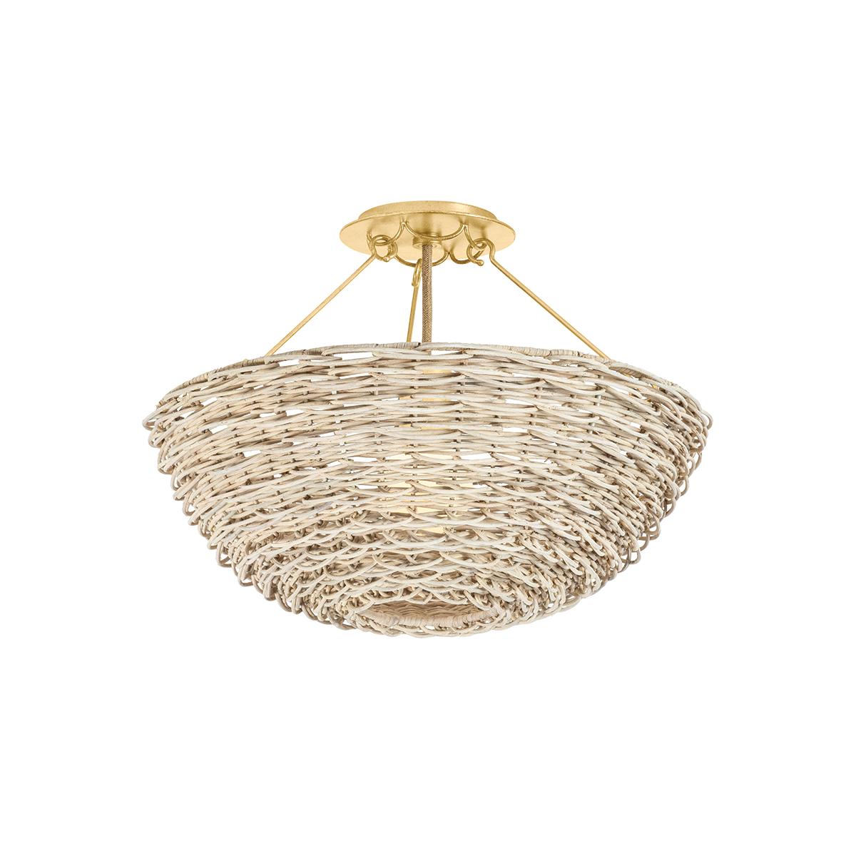 Campo Semi Flush — a Troy semi flush for hallways, bedrooms, and entryways at Laurie Yapp Home.