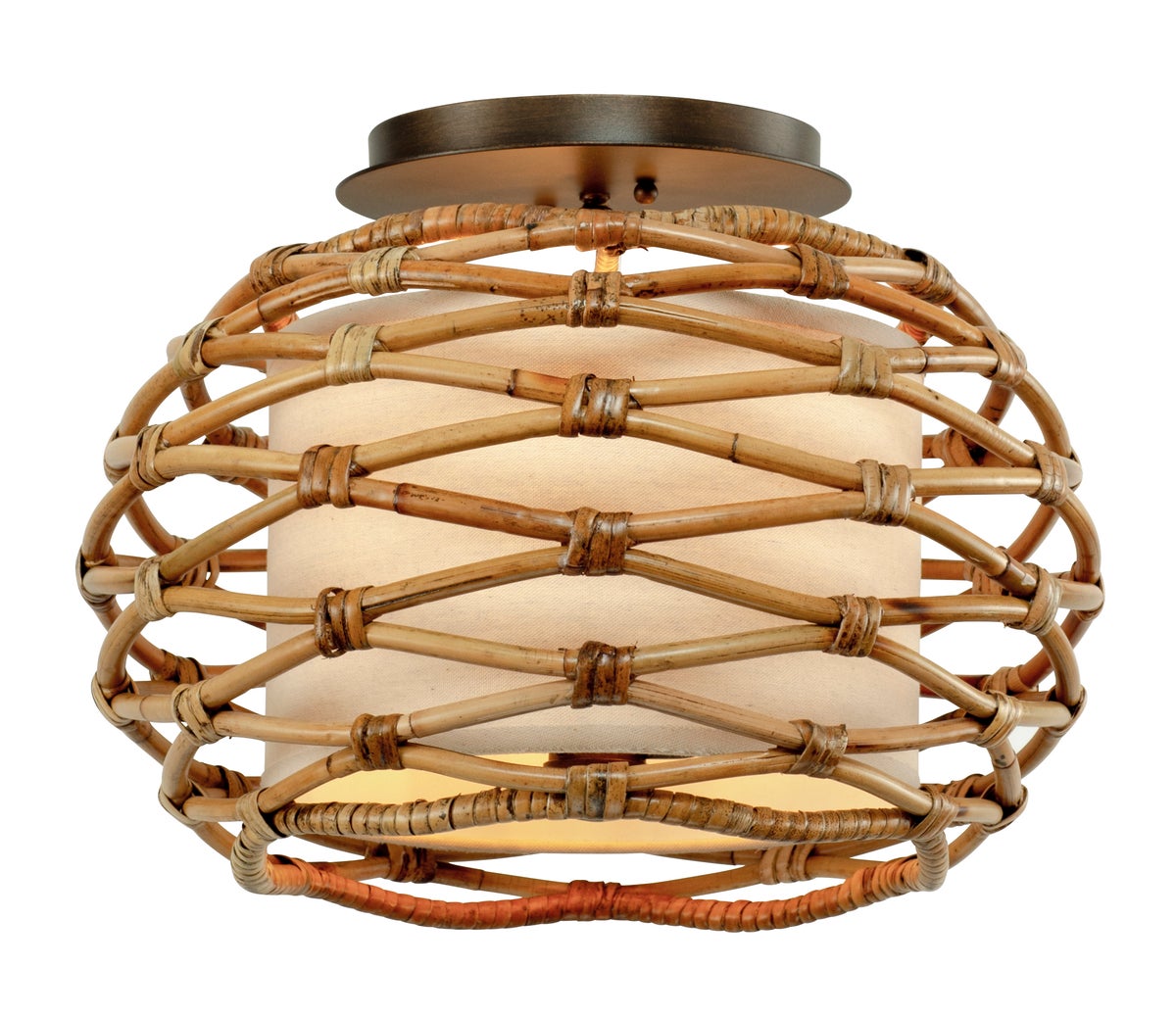Balboa Semi Flush — a Troy semi flush for hallways, bedrooms, and entryways at Laurie Yapp Home.