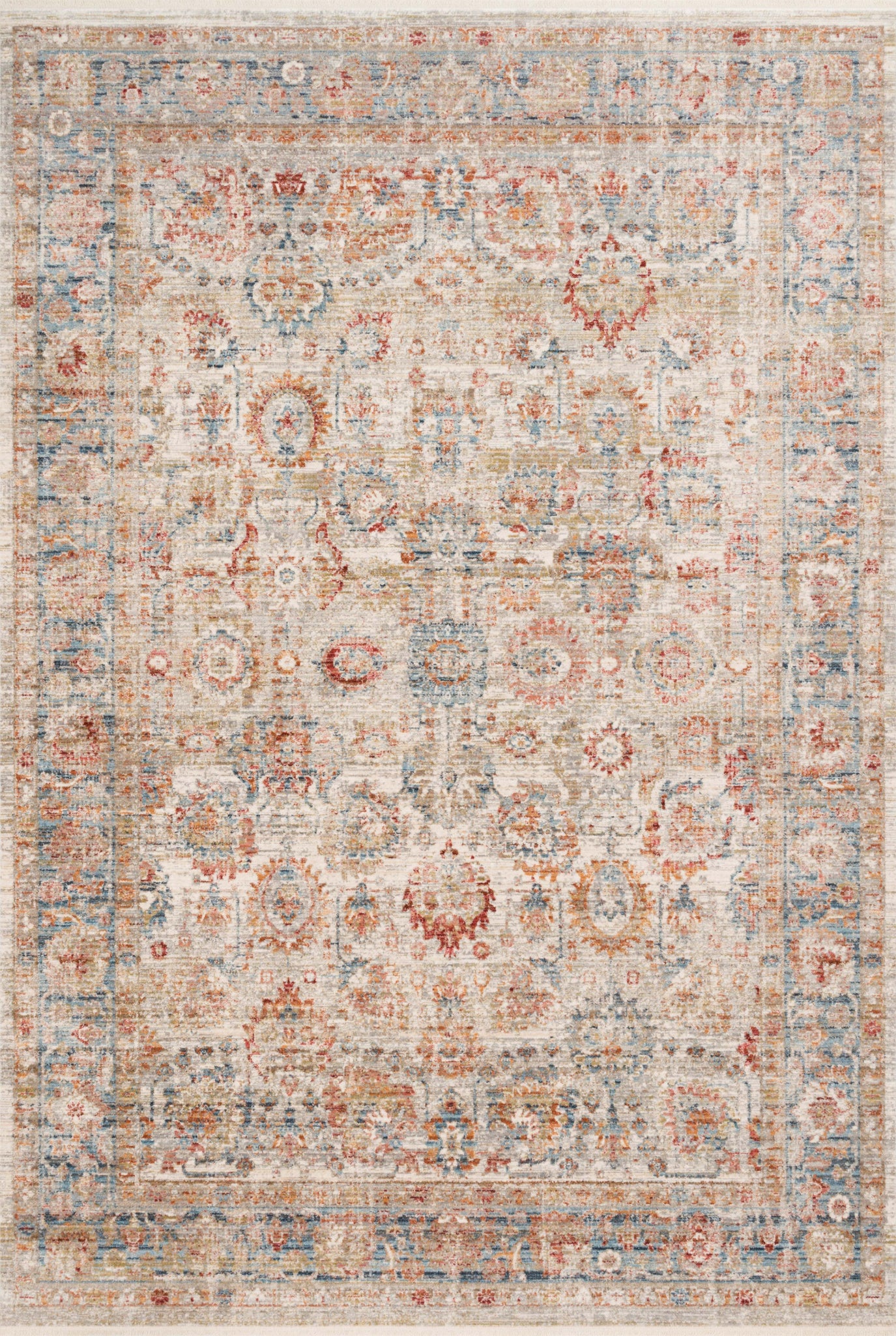 Claire Ivory / Ocean — a Loloi rug at Laurie Yapp Home.