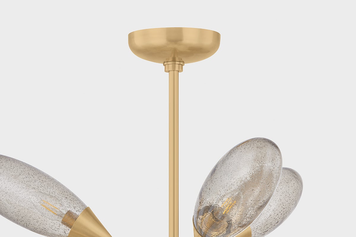 Cordoba Chandelier 39.5" shown from a second angle to highlight the frame, arms, and shade detail.