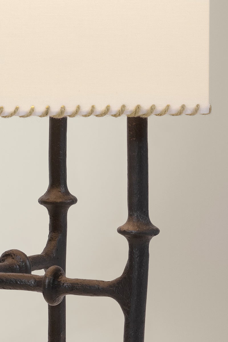 Cy Floor Lamp shown from the front to reveal the stem, base, and shade proportions.