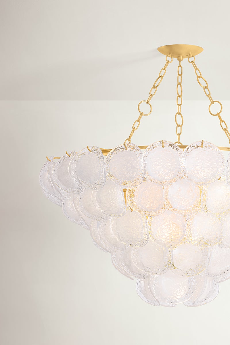 Cedar Hill Chandelier 47.25" shown from a second angle to highlight the frame, arms, and shade detail.