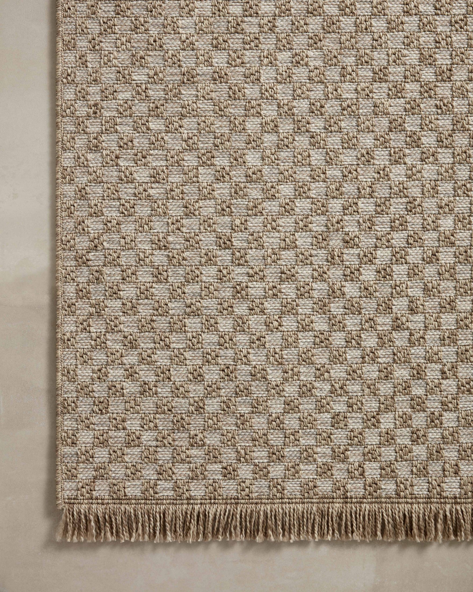 Close-up detail of the Dawn Natural (Pattern 2) showing its pile and weave.