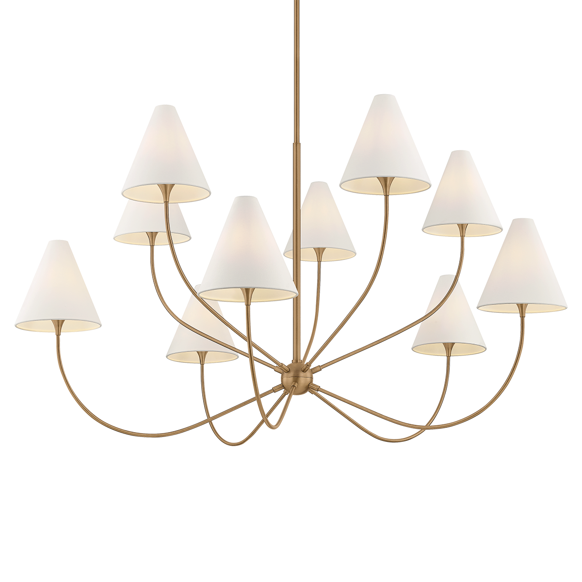 Evermore Chandelier 59.75" — a Troy chandelier for dining rooms, entries, and living rooms at Laurie Yapp Home.