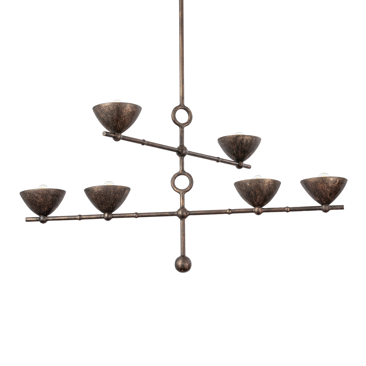 Vishal Chandelier 54" — a Troy chandelier for dining rooms, entries, and living rooms at Laurie Yapp Home.