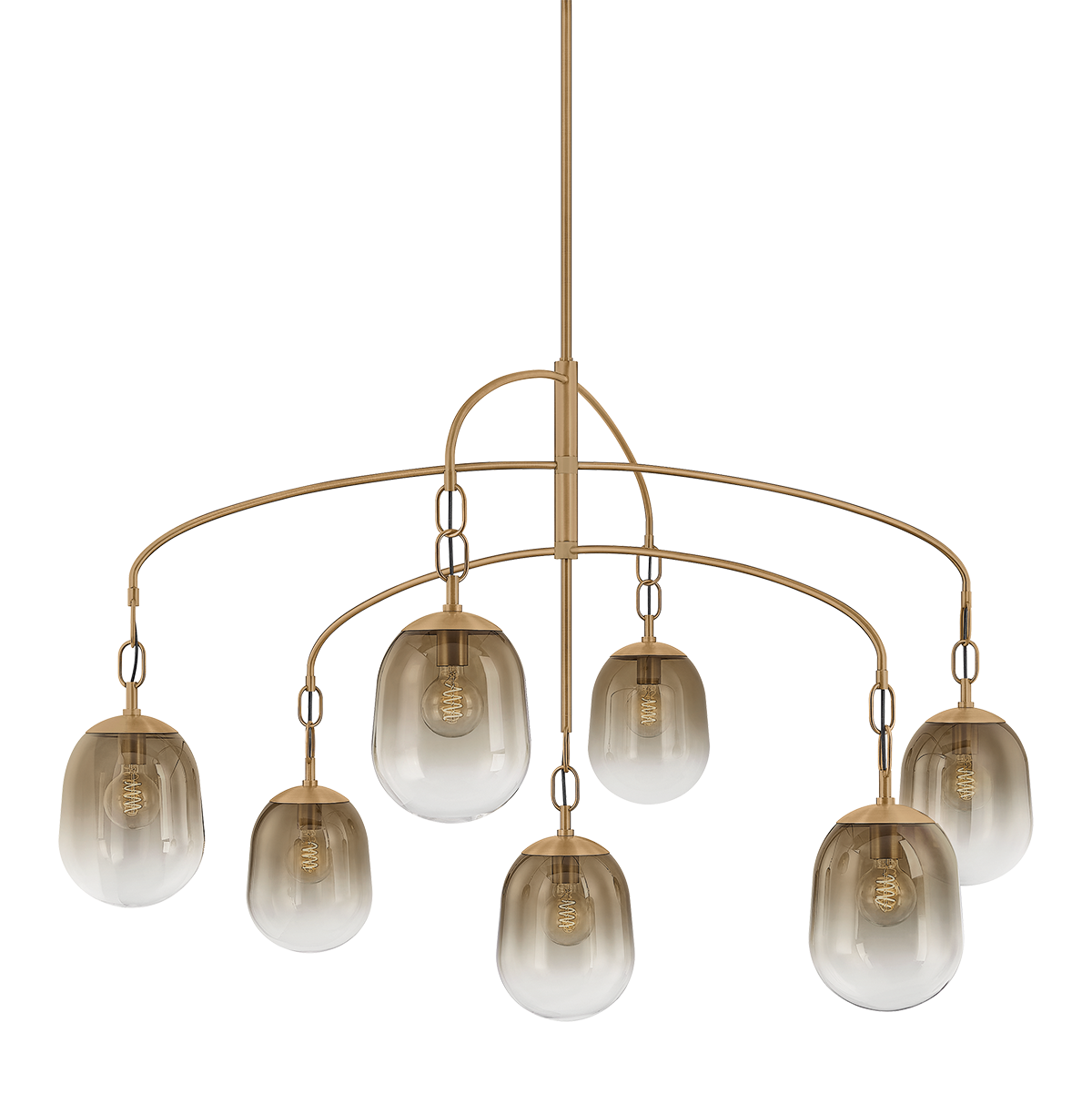 Harvey Chandelier 59" — a Troy chandelier for dining rooms, entries, and living rooms at Laurie Yapp Home.