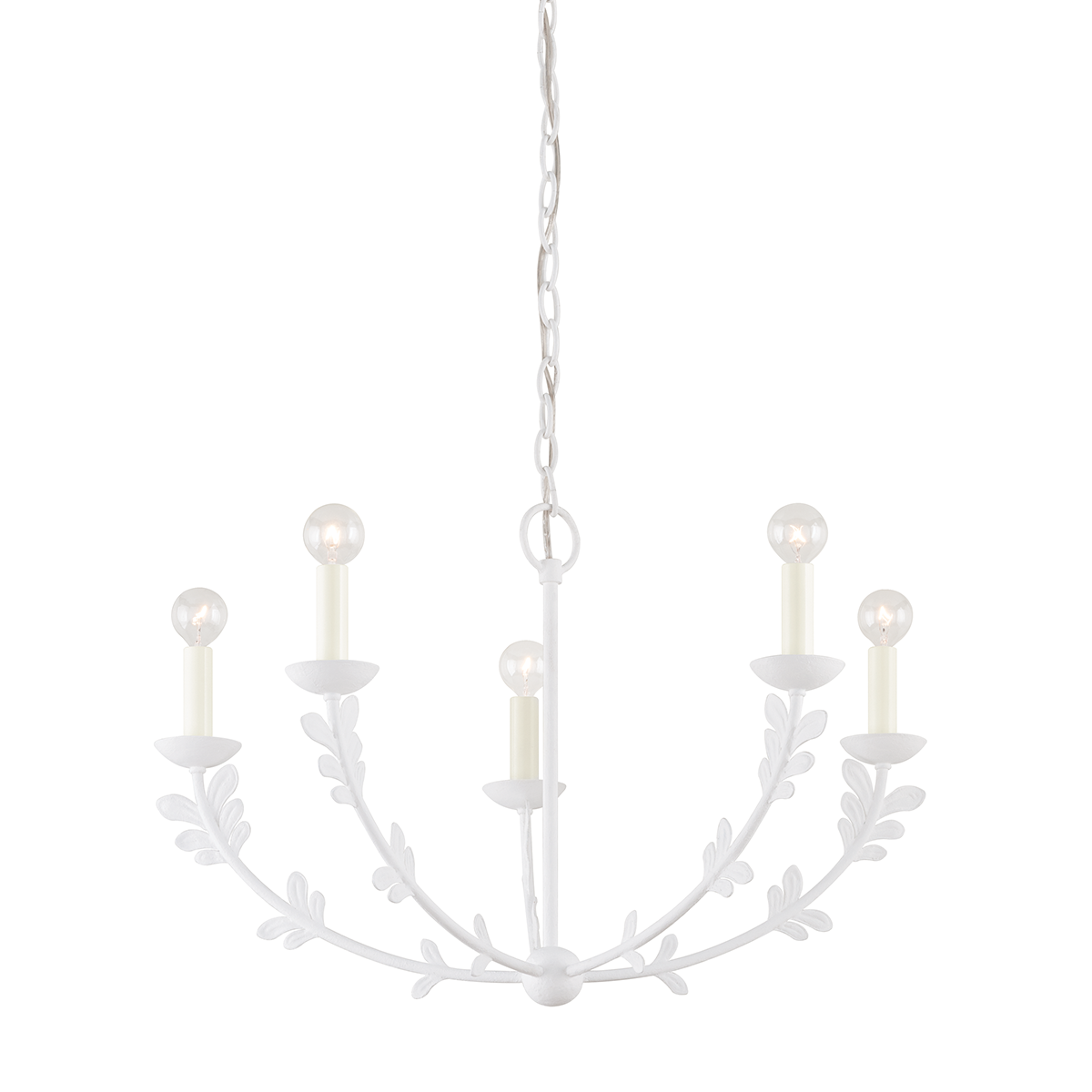 Florian Chandelier 28" shown from a second angle to highlight the frame, arms, and shade detail.