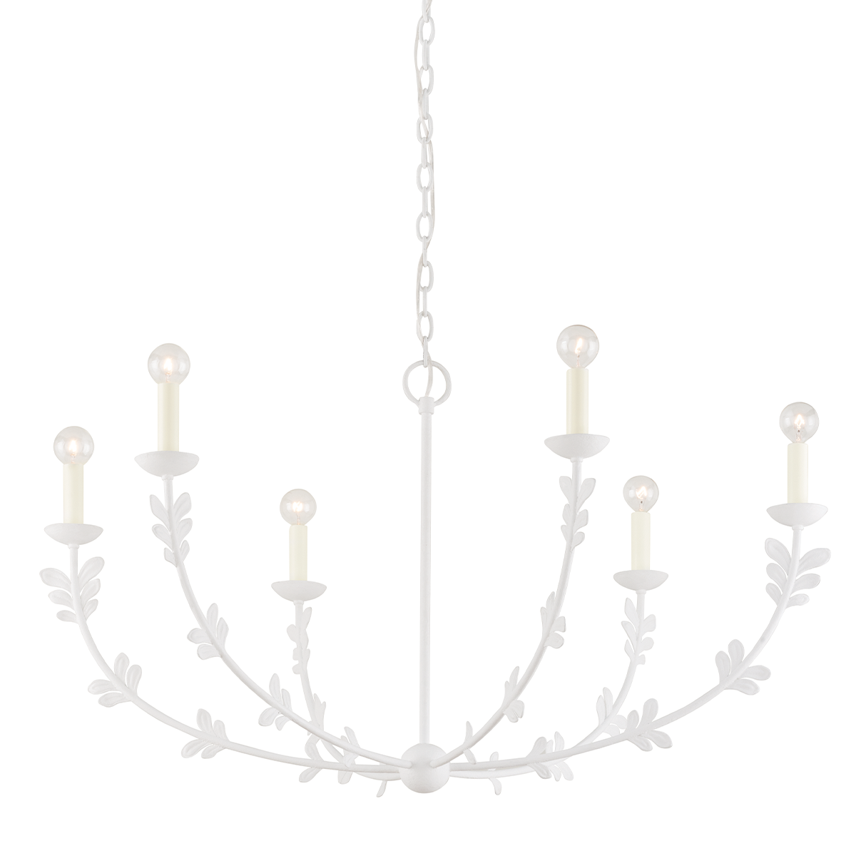 Florian Chandelier 40" shown from a second angle to highlight the frame, arms, and shade detail.