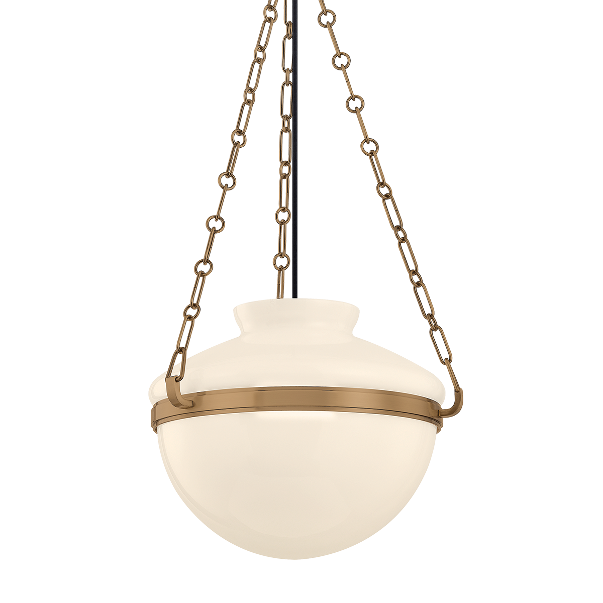 Paradigm Pendant 16.25" shown from a second angle to highlight the shade shape and metal detail.