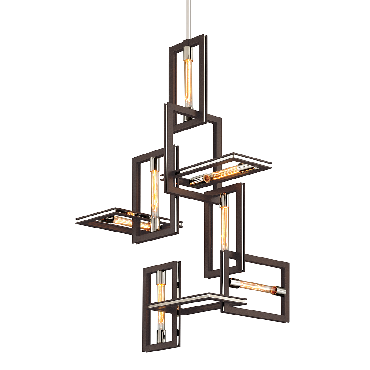 Enigma Chandelier 24.75" β a Troy chandelier for dining rooms, entries, and living rooms at Laurie Yapp Home.