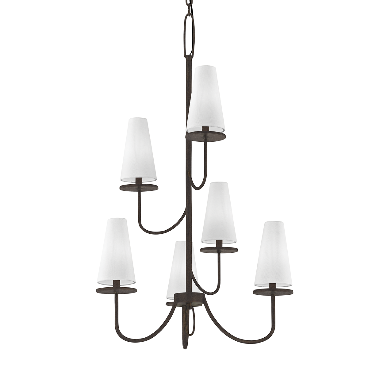 Marcel Chandelier 28" x 43.75" — a Troy chandelier for dining rooms, entries, and living rooms at Laurie Yapp Home.