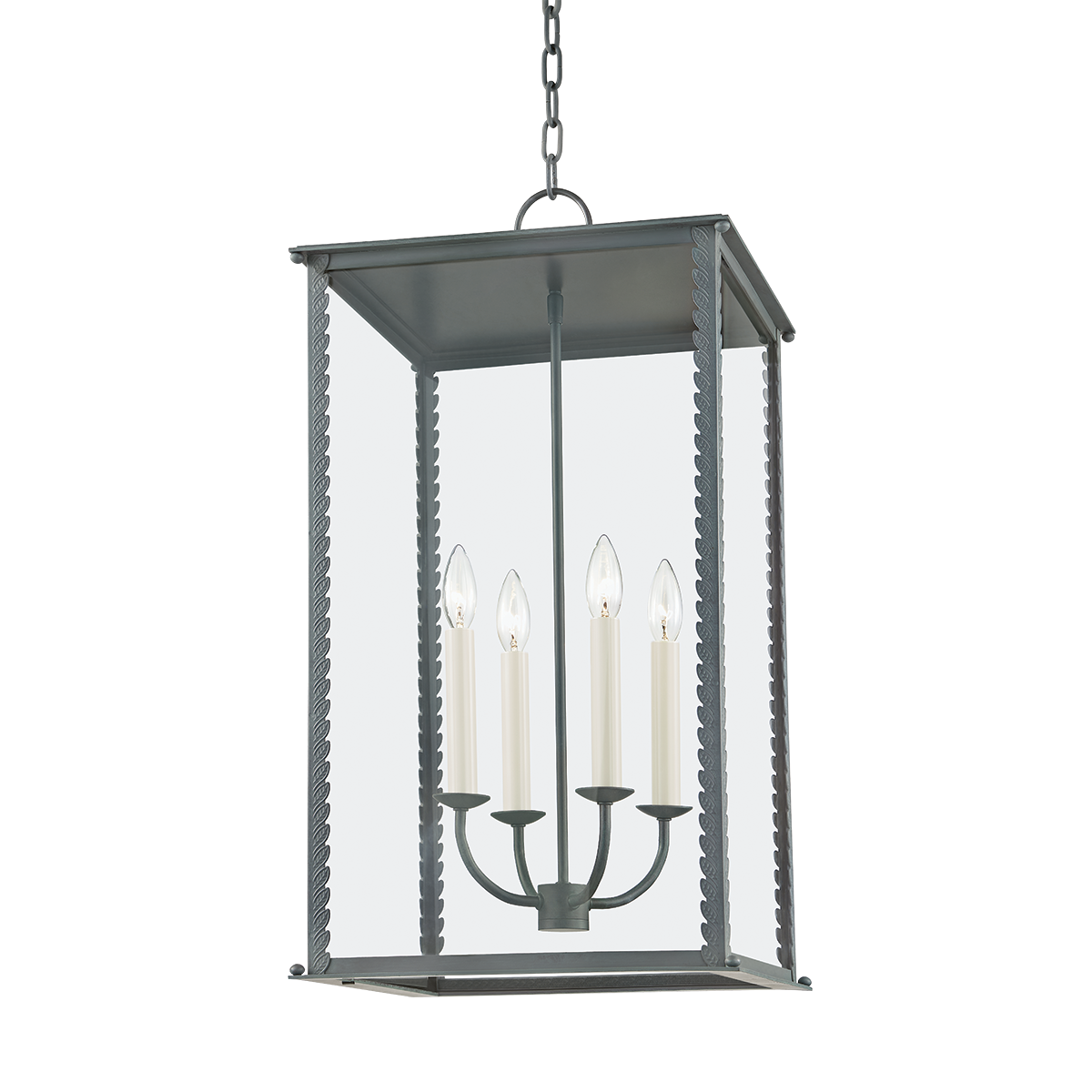 Zuma Exterior Pendant 15" shown from a second angle to highlight the shade shape and metal detail.