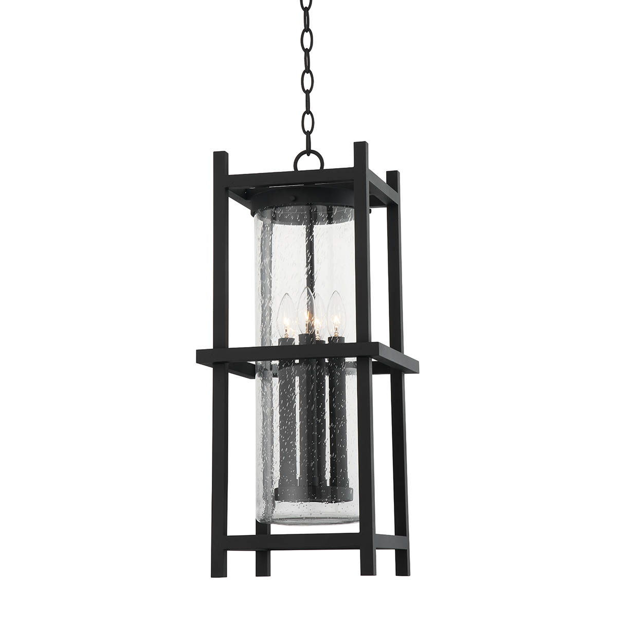 Carlo Exterior Lantern — a Troy lantern for entries, foyers, and covered porches at Laurie Yapp Home.