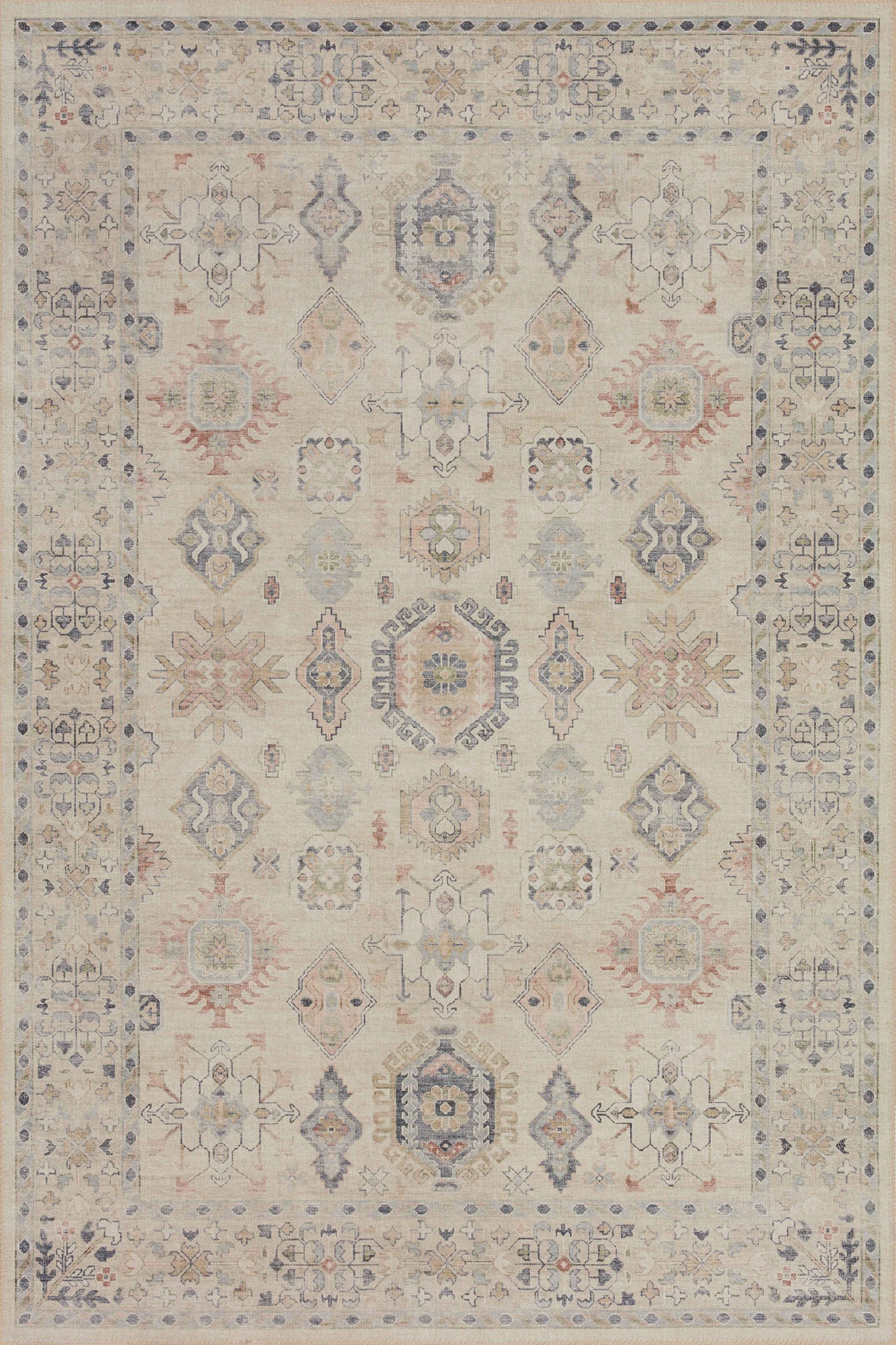 Hathaway Beige / Multi β a Loloi rug at Laurie Yapp Home.