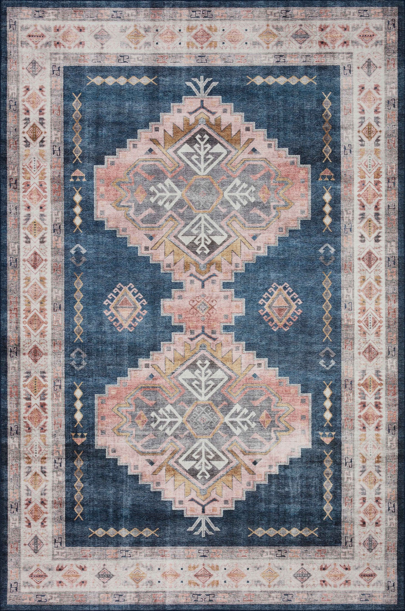 Heidi Denim / Blush β a Loloi rug at Laurie Yapp Home.