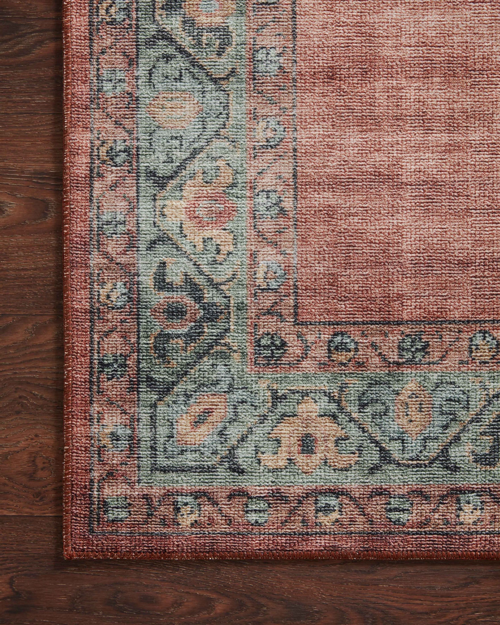 Heidi Spice / Aqua shown in a curated living room setting at Laurie Yapp Home.