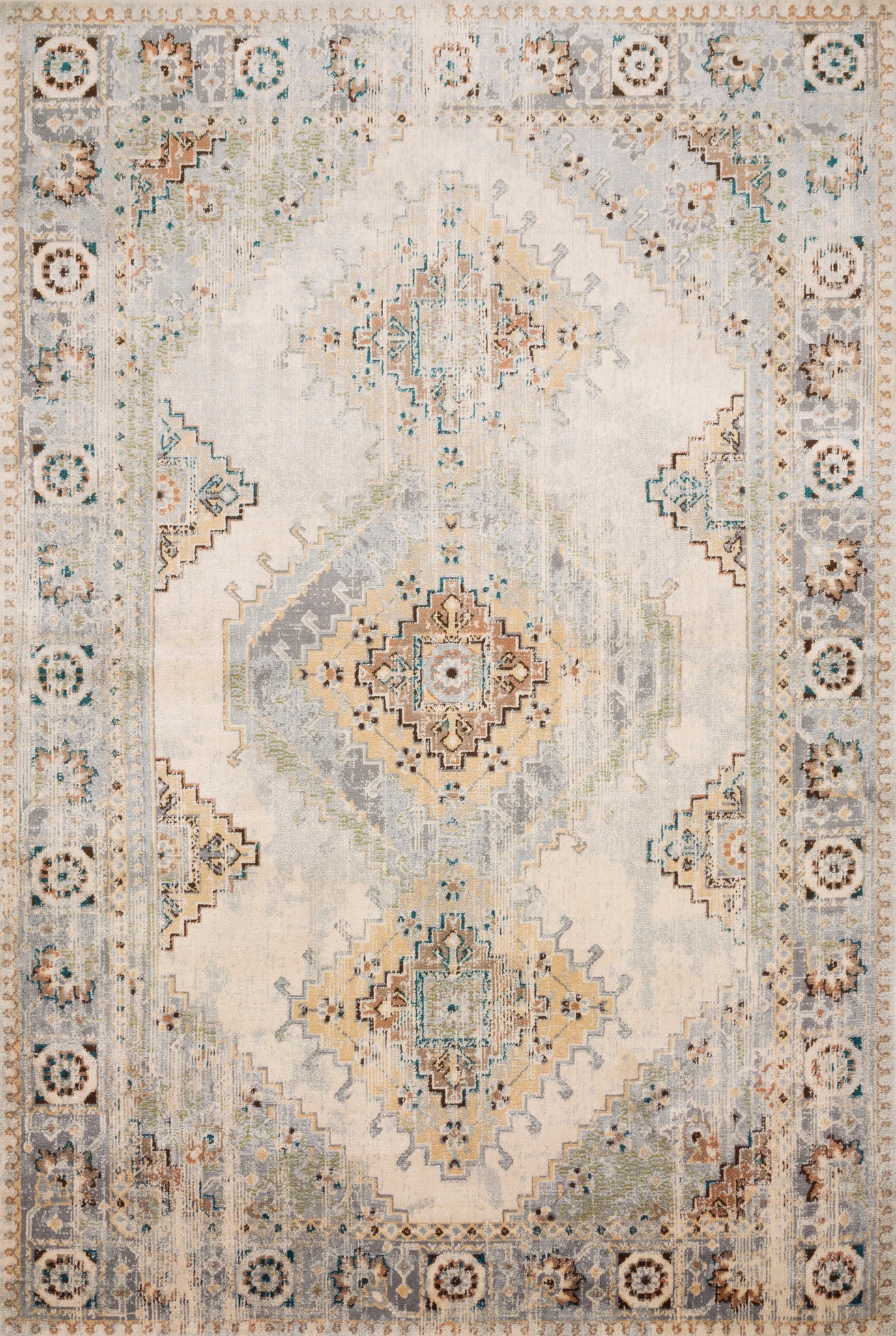 Isadora Oatmeal / Silver β a Loloi rug at Laurie Yapp Home.