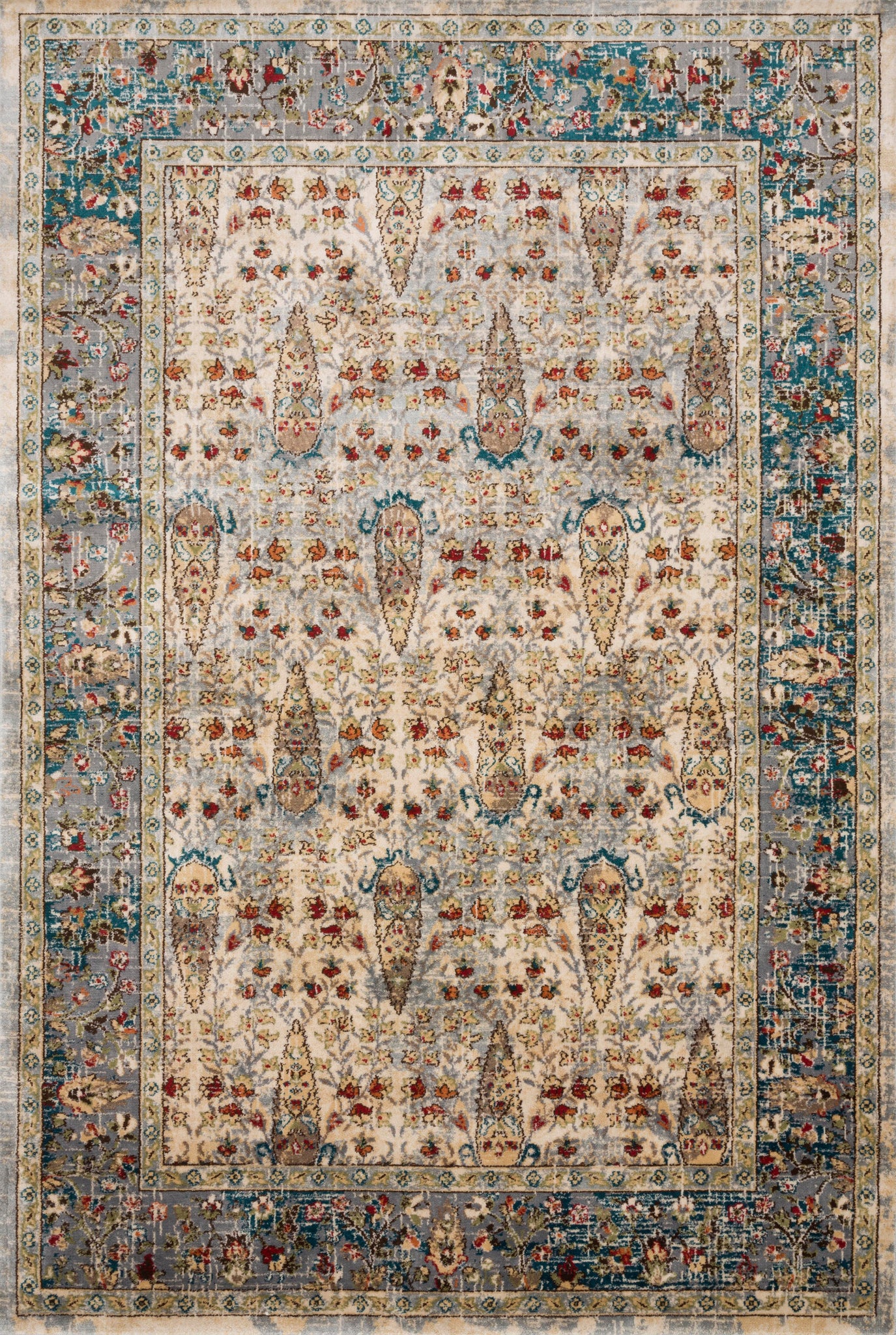 Isadora Sand / Steel — a Loloi rug at Laurie Yapp Home.