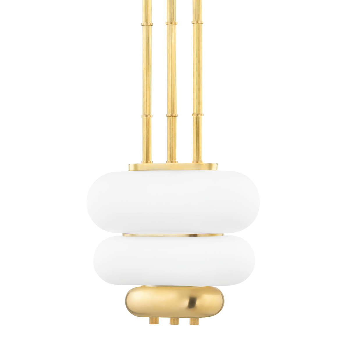 Palisade Pendant 11.75" in aged brass β a Hudson Valley pendant for kitchens, entries, and dining rooms at Laurie Yapp Home.